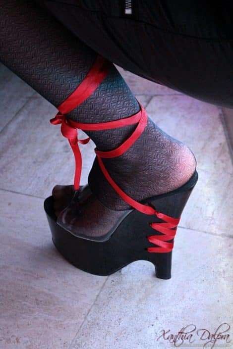 Toy me - ladies only, High Heels schwarz-rot