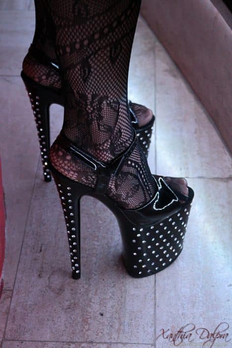 Toy me - ladies only, High Heel Schwarz Strass